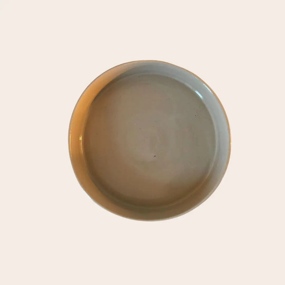 Gamelle Jopy pour chat en céramique faites à la main. Couleur beige émaillé
