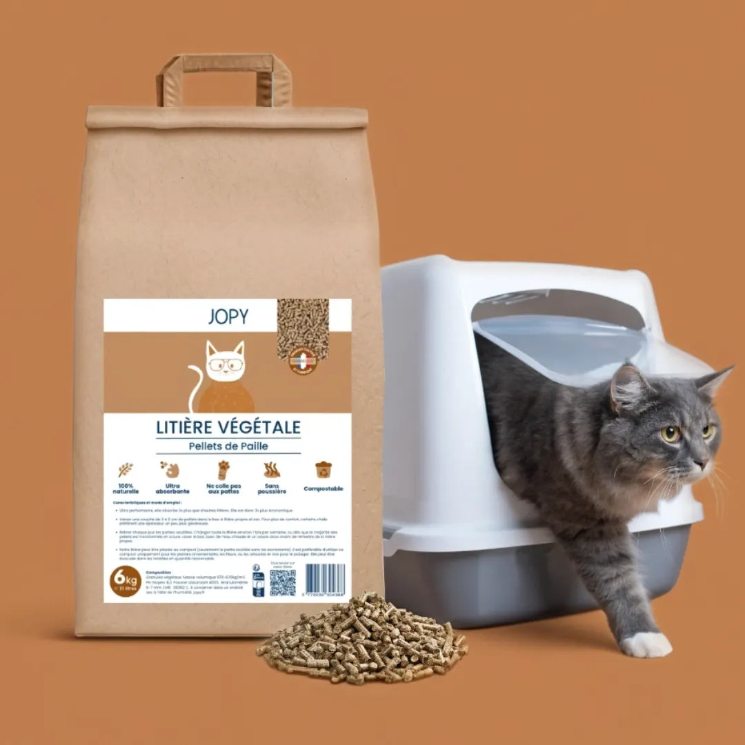 Litière Végétale Chat – Pellets de Paille