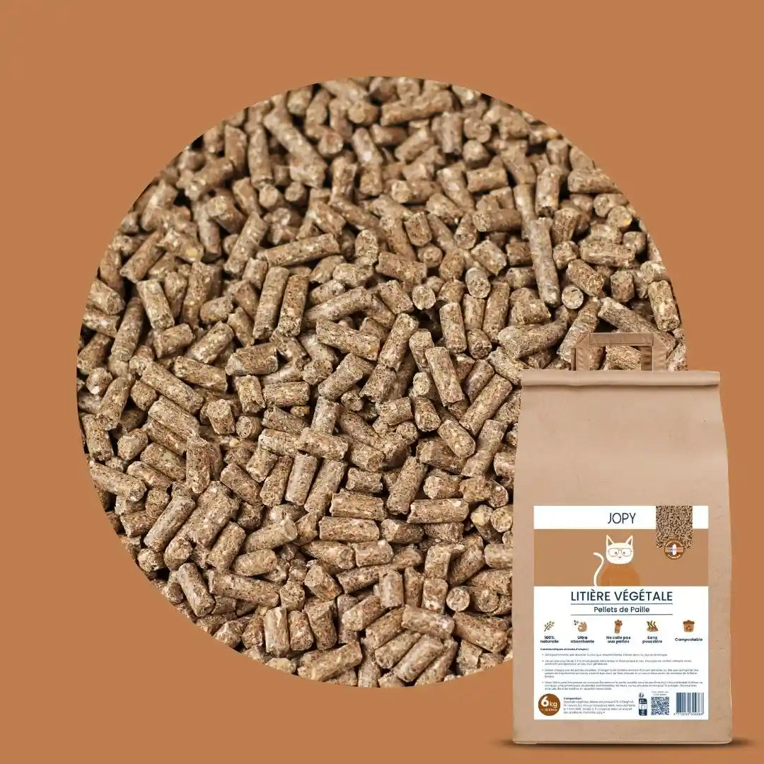 Litière Végétale Chat – Pellets de Paille