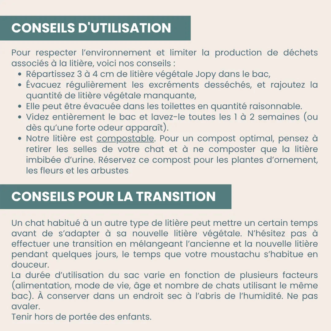 Litière Végétale Chat – Agglomérante