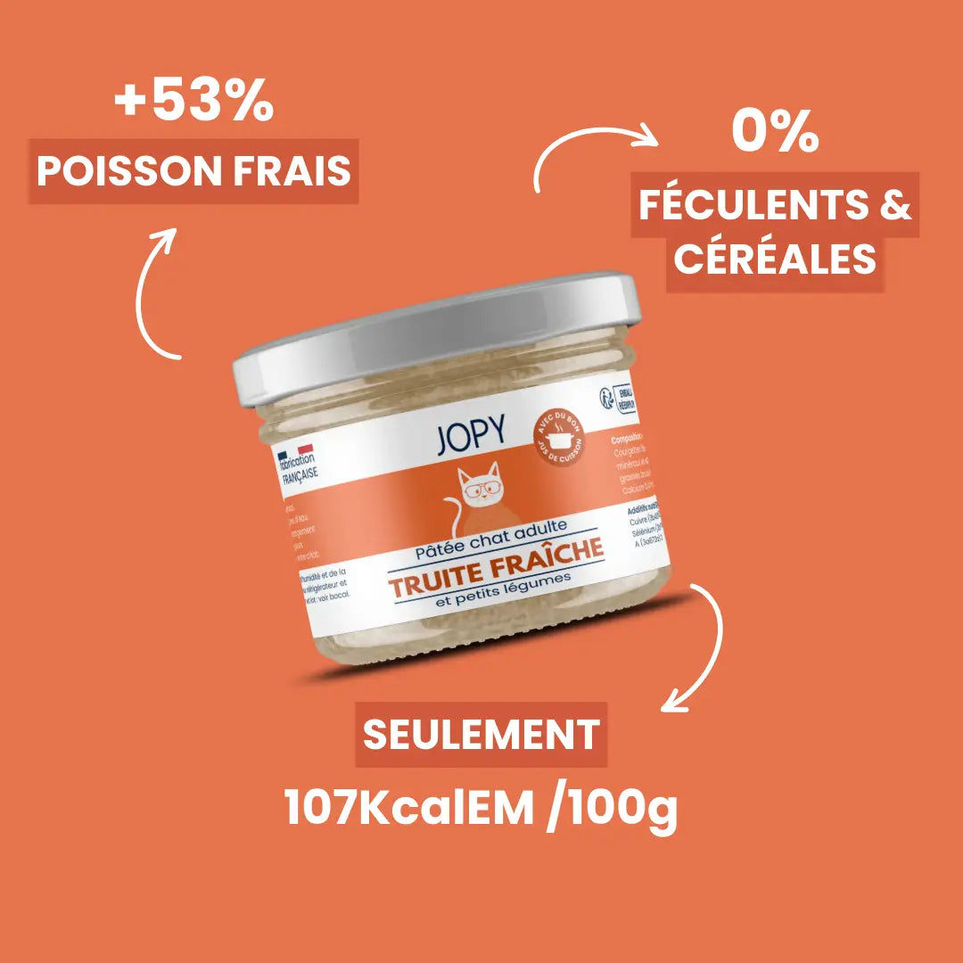 Pâtée Chat à la Truite