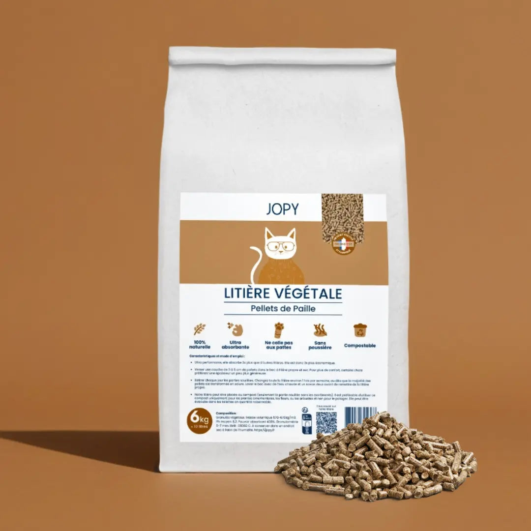 Litière Végétale Chat – Pellets de Paille