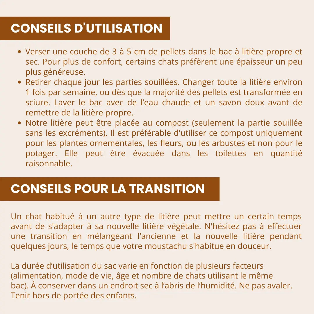 Litière Végétale Chat – Pellets de Paille