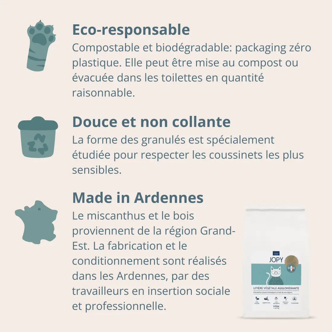 Litière Végétale Chat – Agglomérante