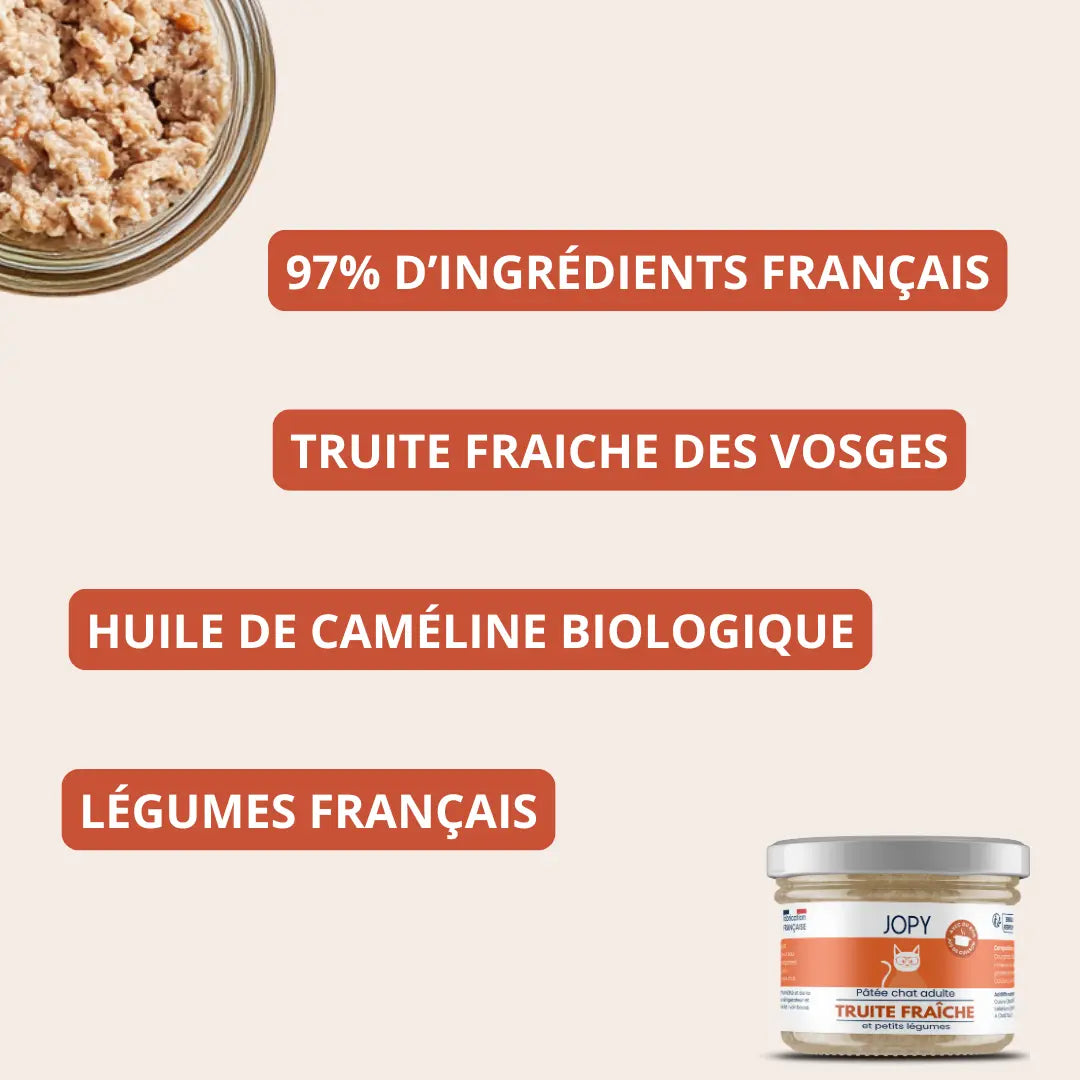 Pâtée Chat à la Truite