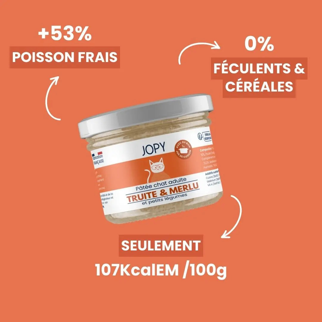 Pâtée Chat à la Truite