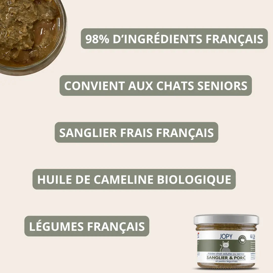 Pâtée Chat au Sanglier